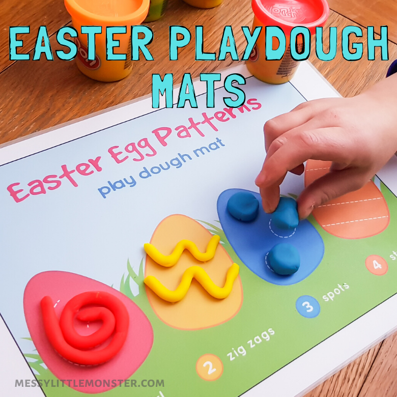 Printable Easter Egg Playdough Mats