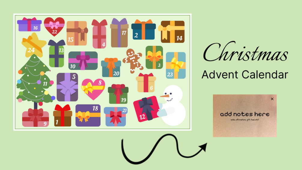 Interactive Advent Calendar Template