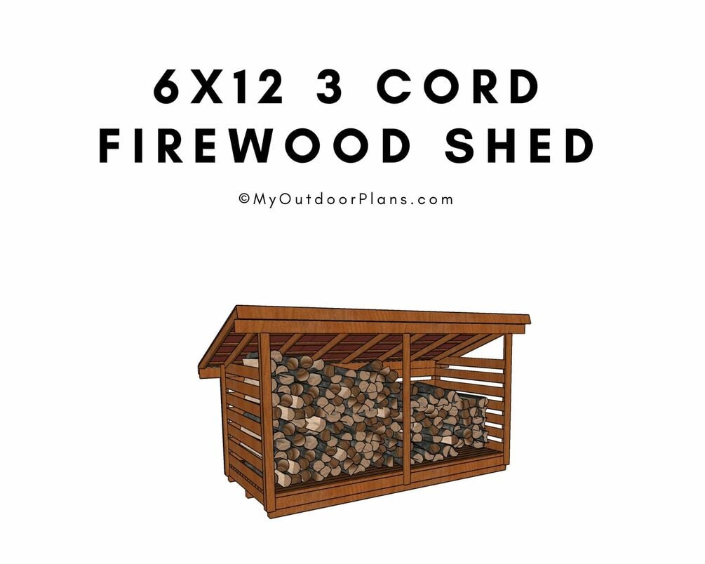 3 cord wood online shed