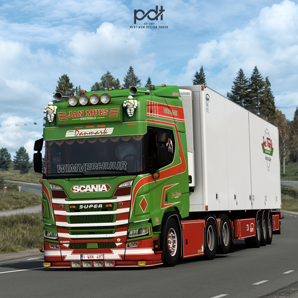 Scania R650 + Trailer "Jan Mues" by PlatinumDesignTruck