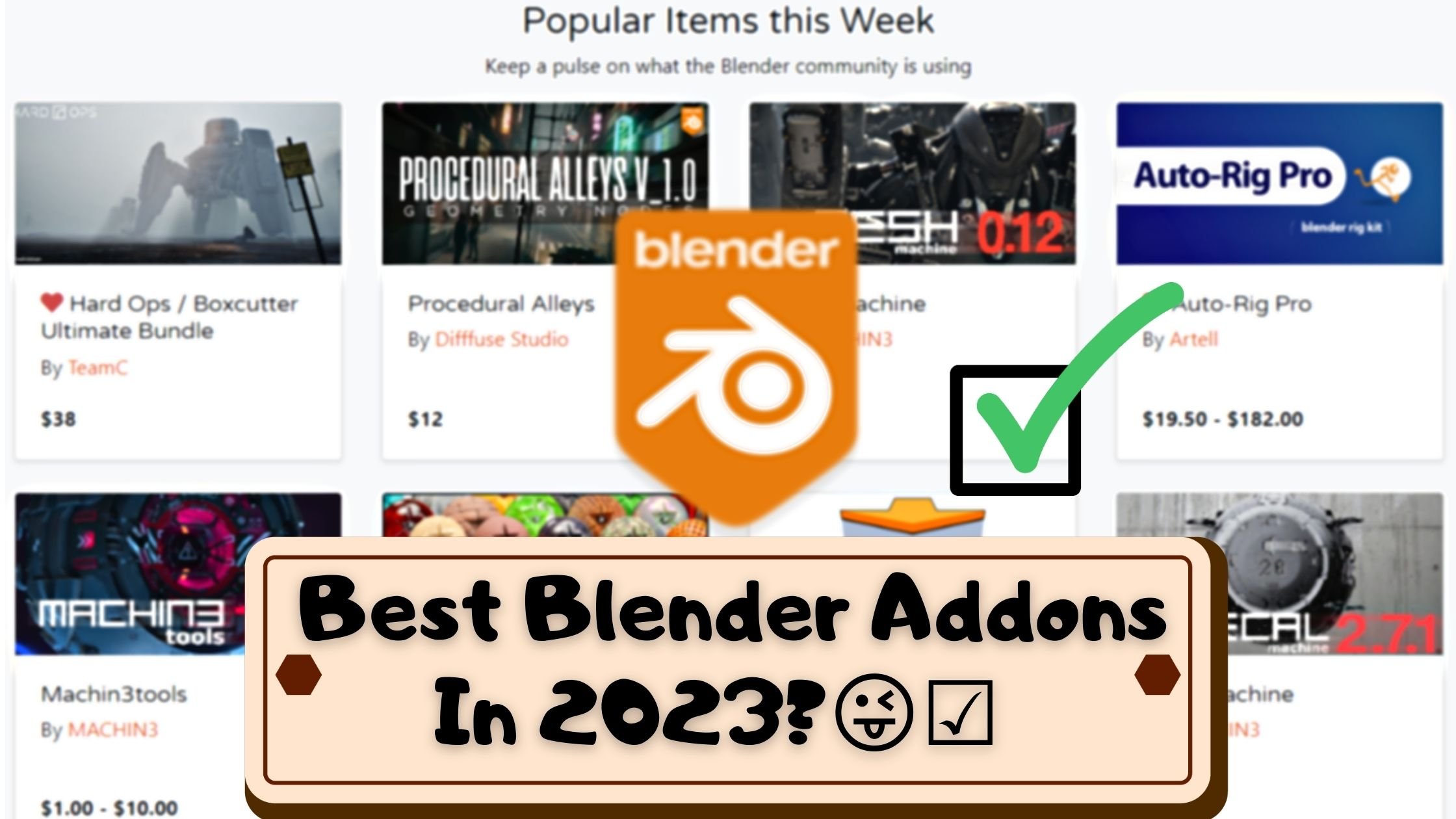 Blender Market Best Blender Addons In 2023 Blender Addons Blender