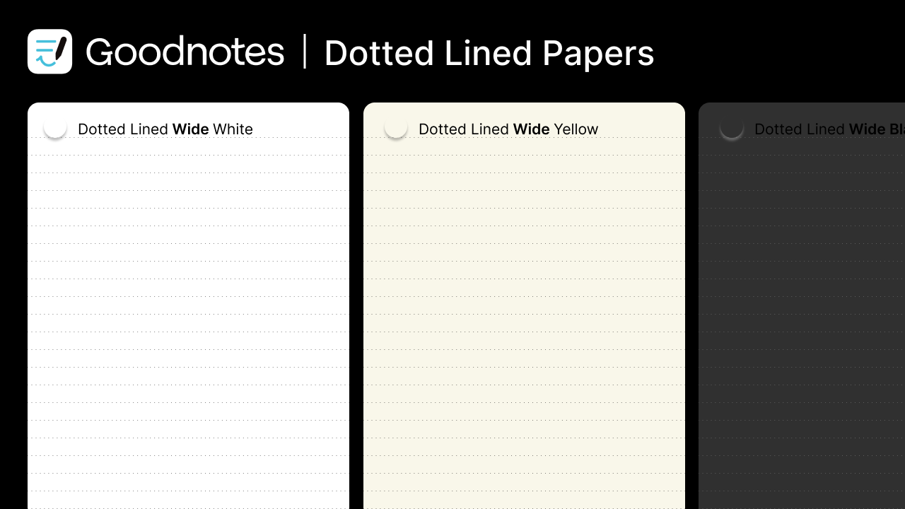 GoodNotes: Dotted Lined Papers! [FREE] - Goodnotes Templates