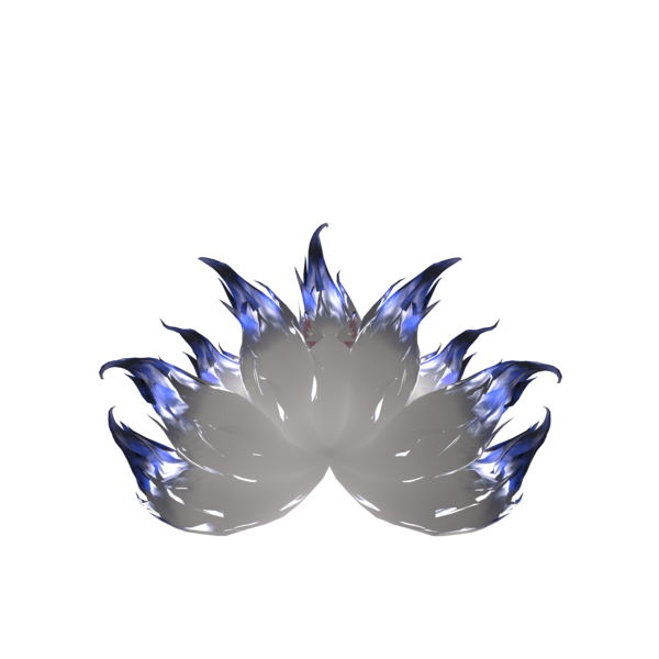Nine-Tailed Kitsune Fox Tail & Ears for VRChat