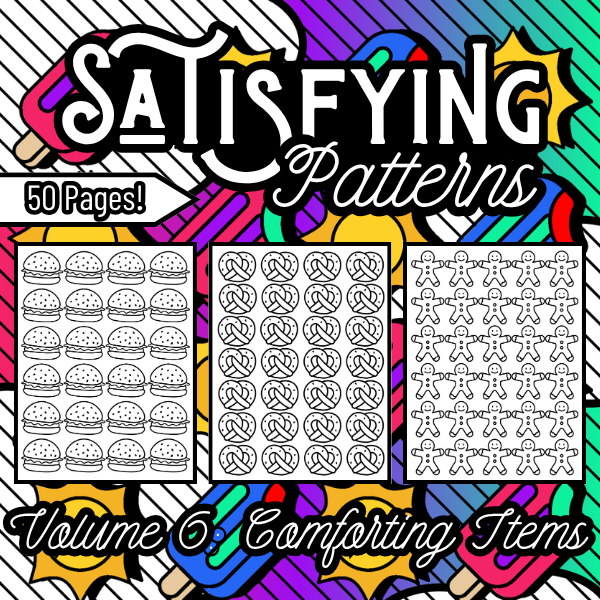 Satisfying Patterns Vol. 6 - Coloring Book - FREE PRINTABLE!