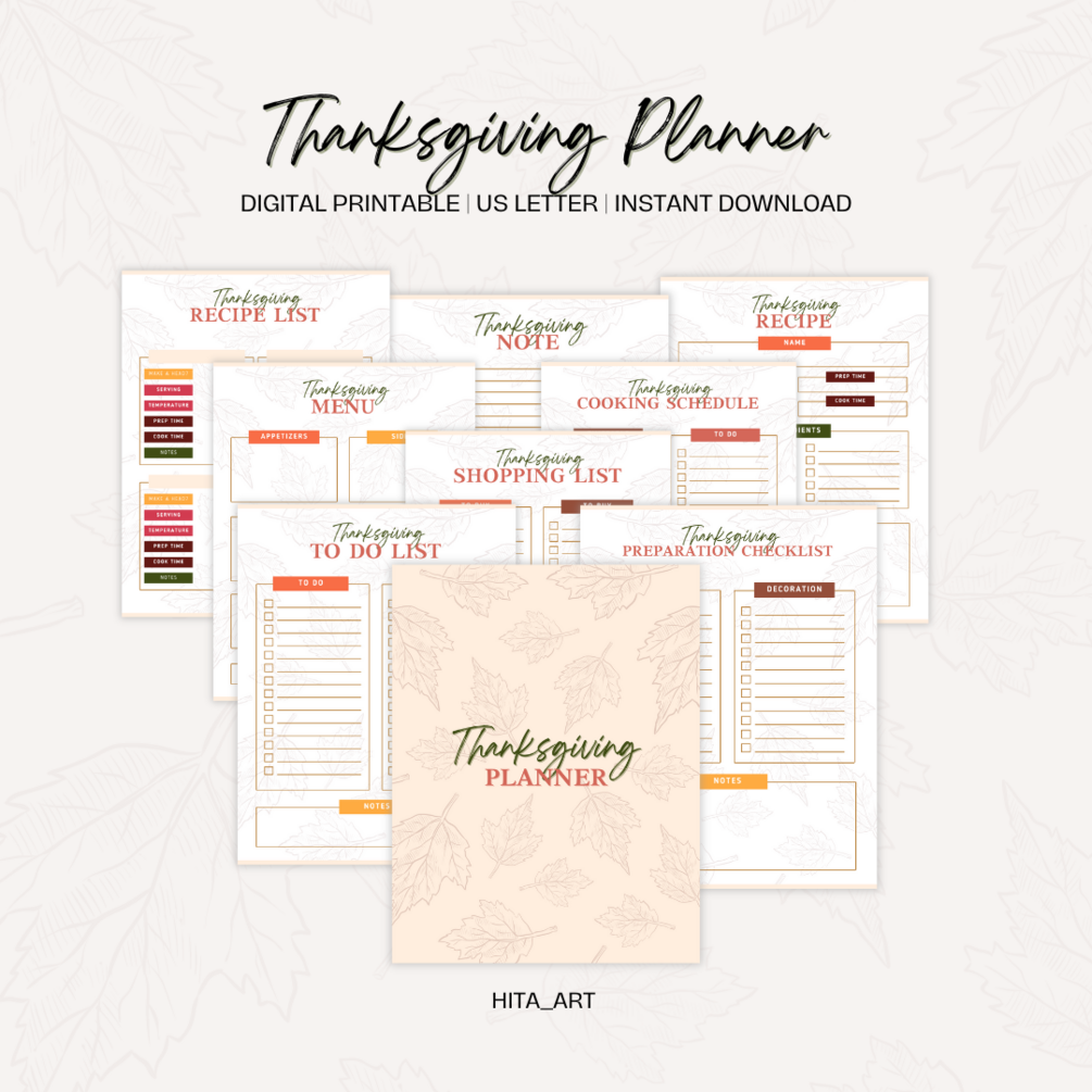 Schedule For Thanksgiving Preparation