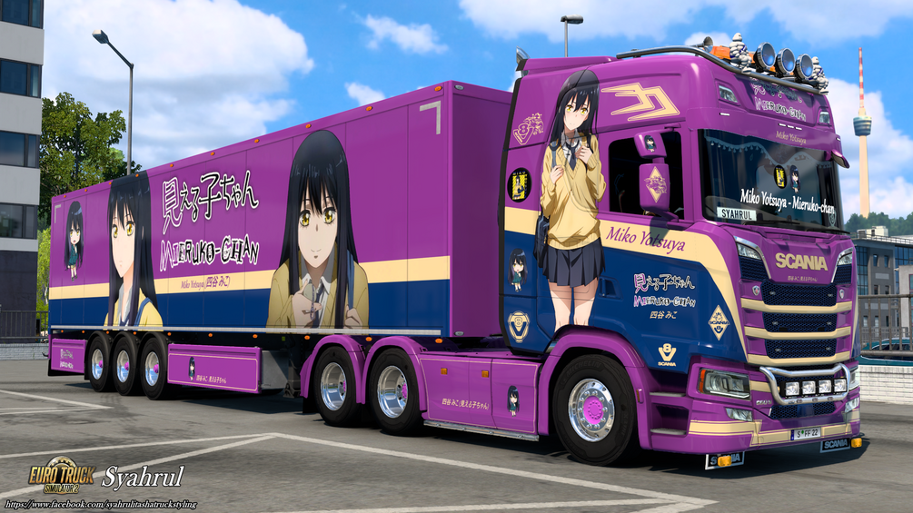 [ETS2] Miko Yotsuya | Mieruko|chan [Combo Skin] by Syahrul Itasha Truckstyling 痛トラック