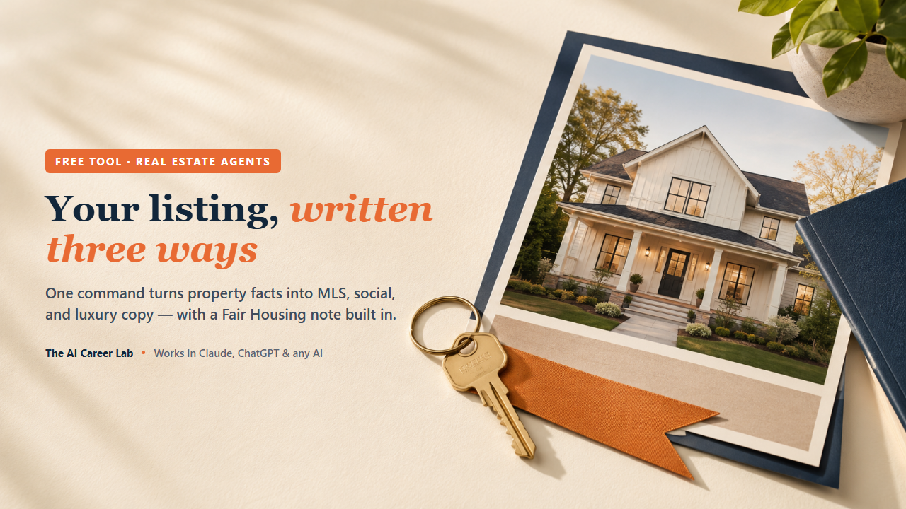 Your next listing, — what's inside