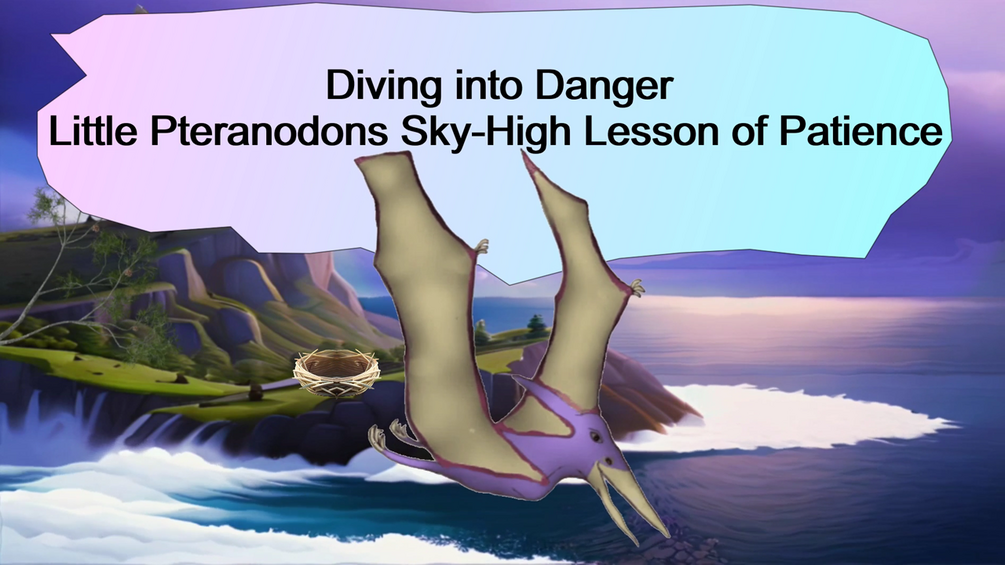 Diving into Danger Little Pteranodons SkyHigh Lesson of Patience