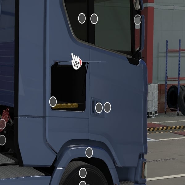 ,,ˇ [lodor tuning part] Scania NG side locker doors open by WC007 D3SIGN