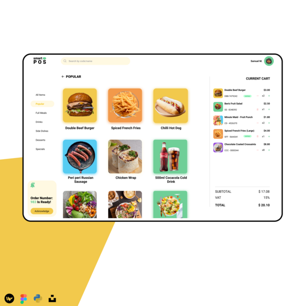 Point OF Sale System Frontend - Python/Kivy