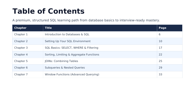 SQL Complete Handbook 2026 — Beginner to Advanced Database Guide preview image 14