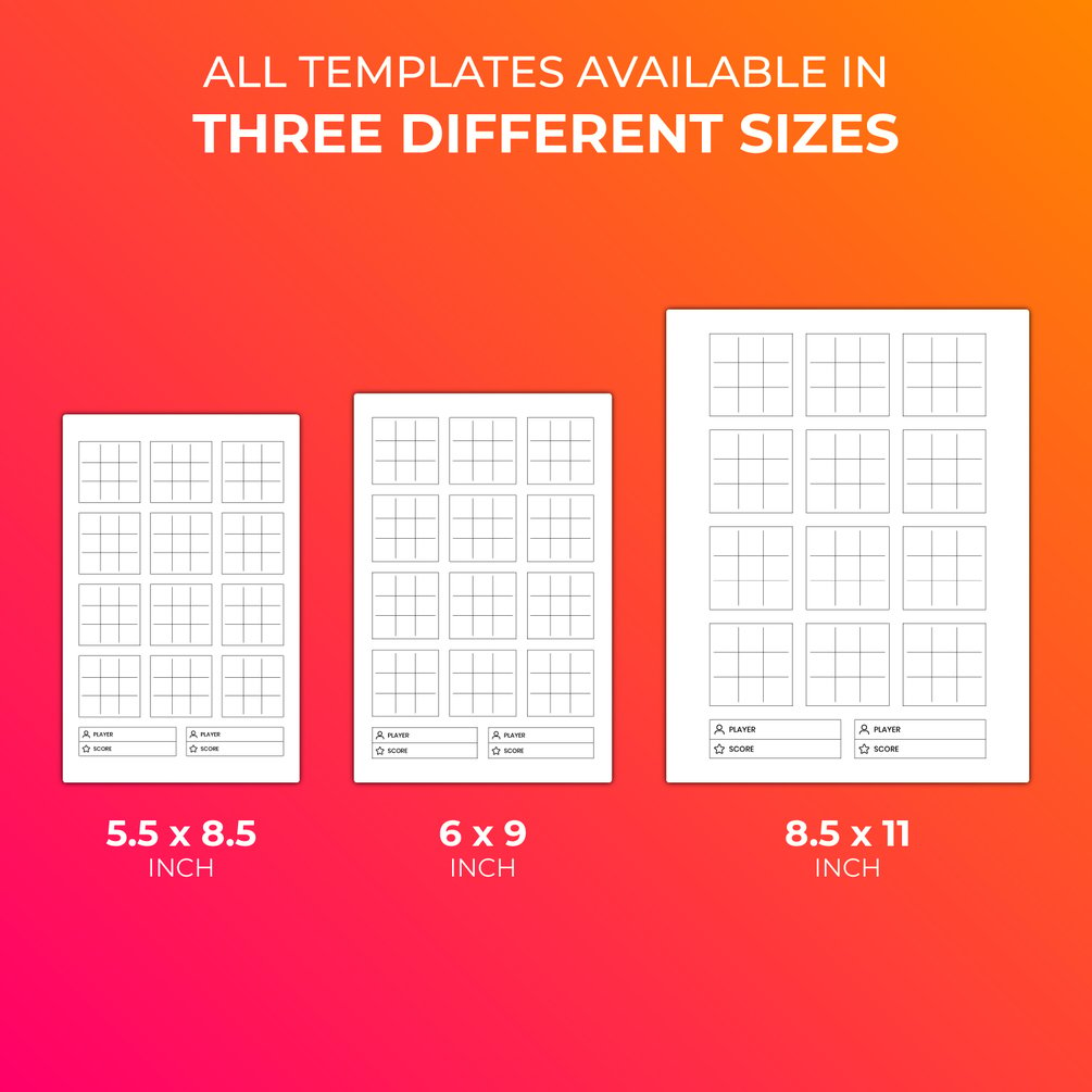 Tic Tac Toe Game Book KDP Interior