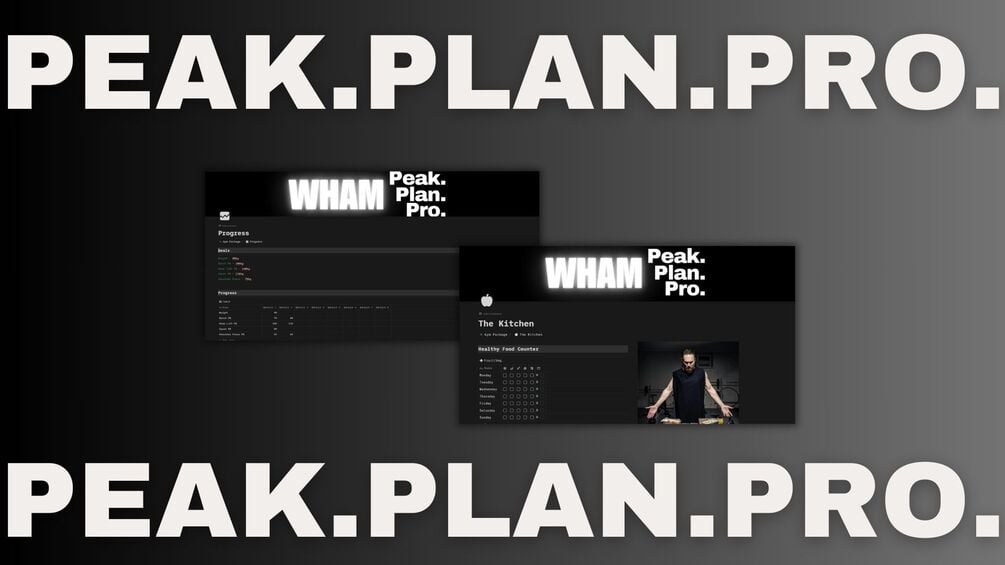 Advanced fitness tracker nutrition planner notion template