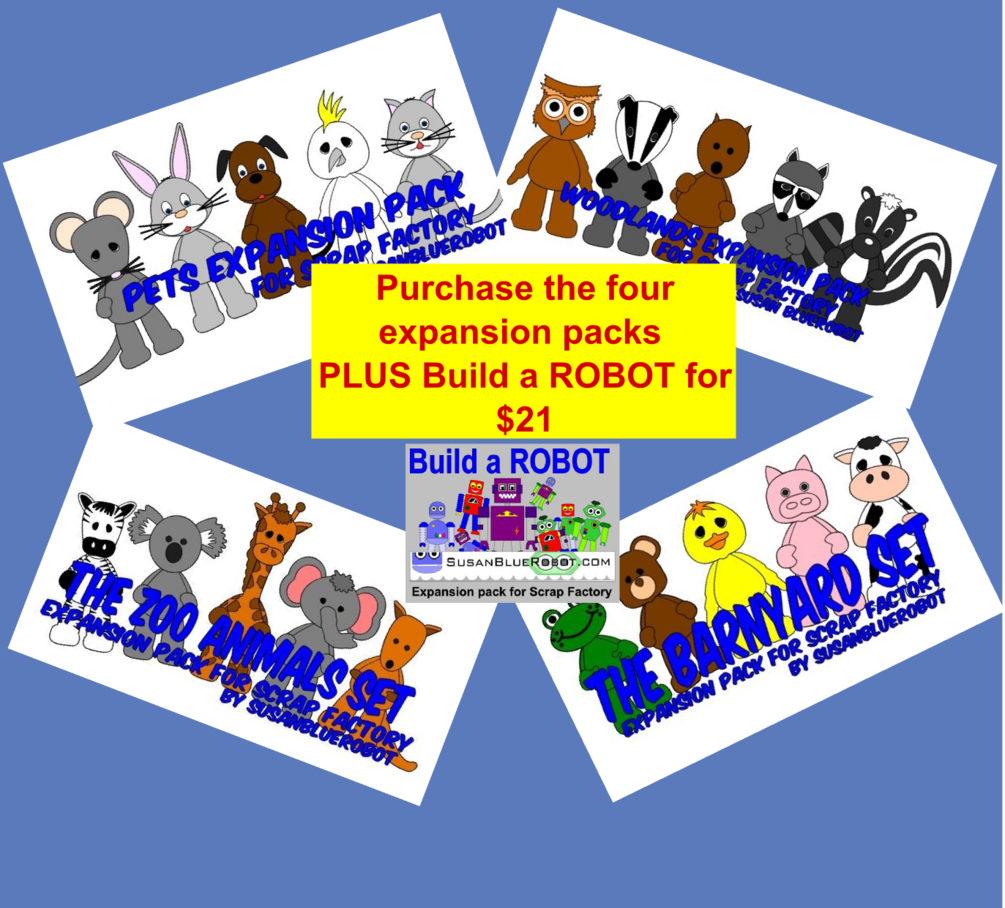 SusanBlueRobot Barnyard, Zoo, House Pets and Woodlands expansion pack