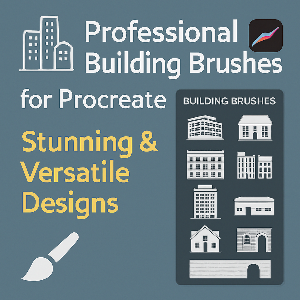 "🏙️ Professional Building Brushes for Procreate 🖌️ | Stunning & Versatile Designs" by Brush Verse