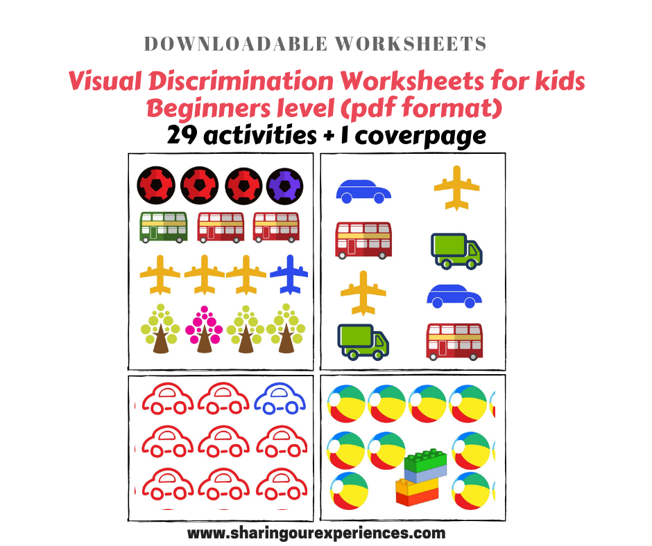 Visual Discrimination Worksheets For Toddlers Preschoolers - 29 ...