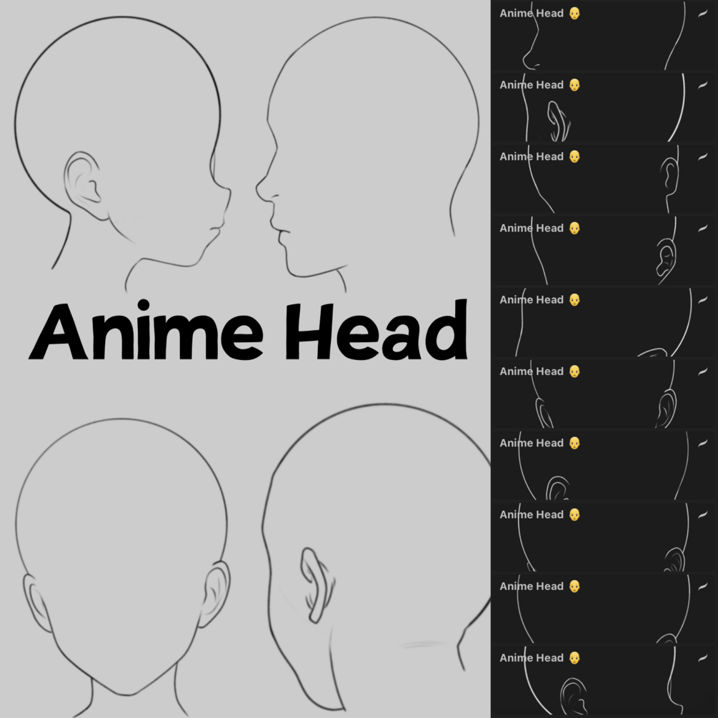 30 Anime Hair Stampsprocreate Stampsanime Hairstyles -  Israel