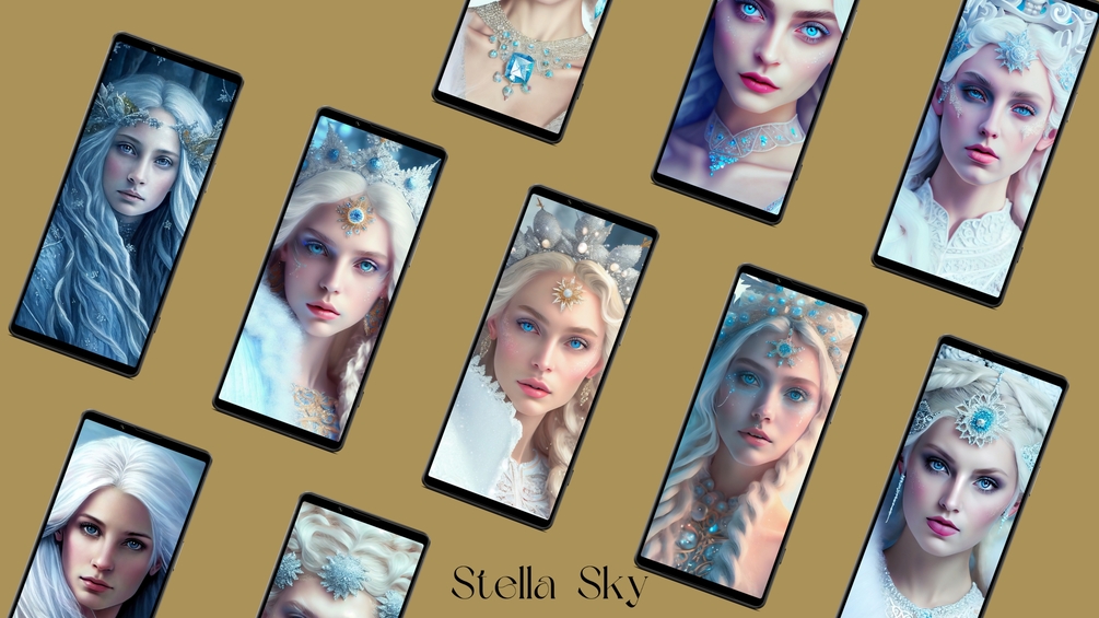 Beautiful Ice Queen - Wallpaper Collection