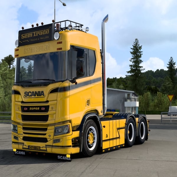 ![Truck mod]! Scania NG V8 Semtrade truck by WC007 D3SIGN