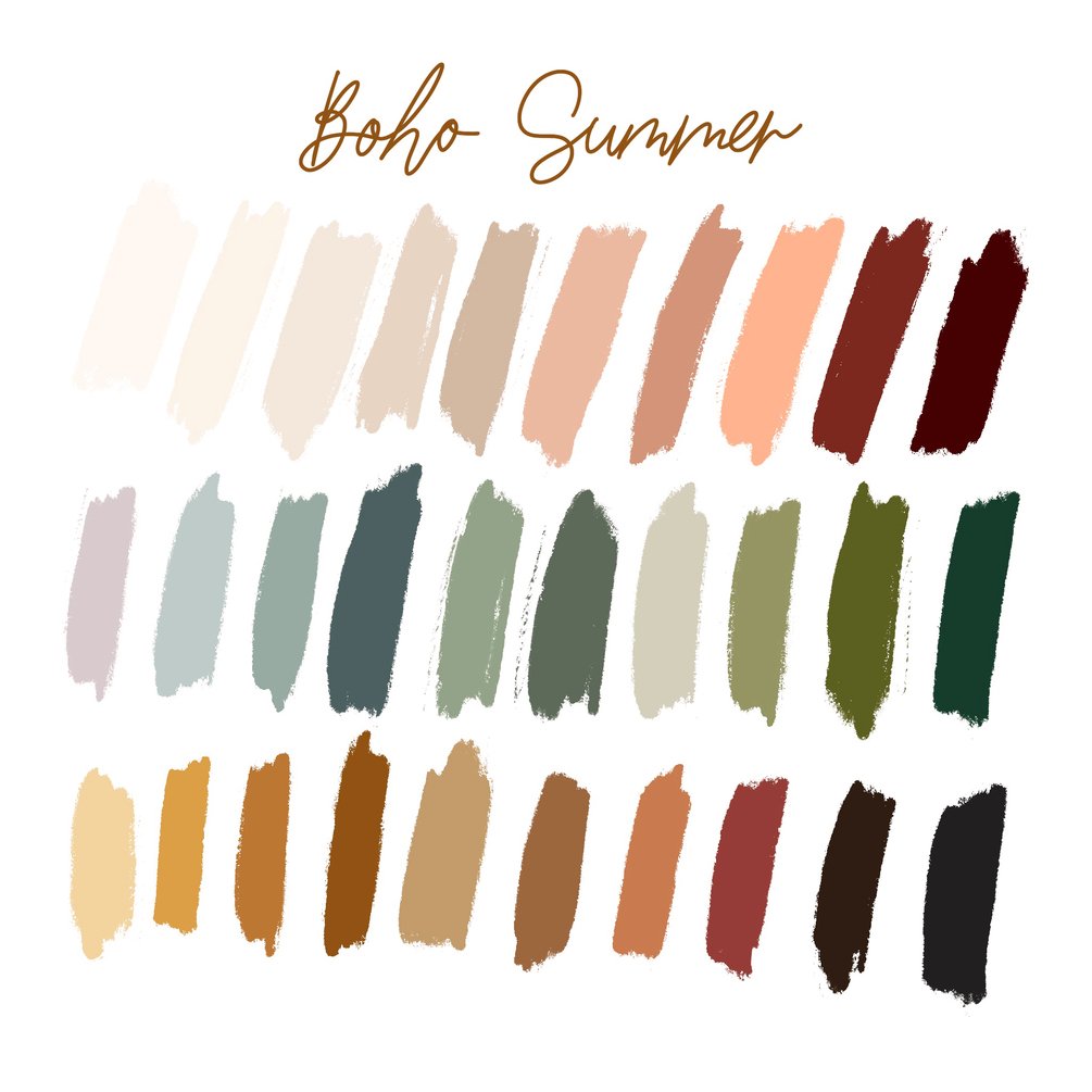 Boho Summer Color Palette