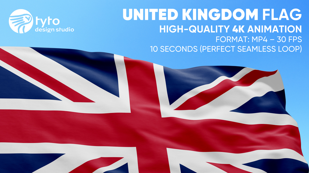 UNITED KINGDOM Flag Animation