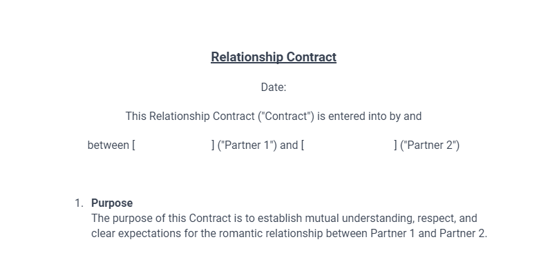 Couples Contract 