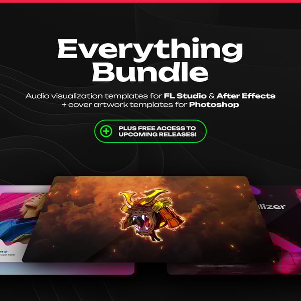 Everything Bundle ∙ Audio visualization + cover artwork templates