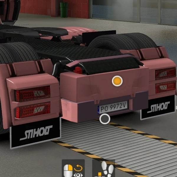 [rear bumper tuning part] Scania NG rear bumper double led lights by WC007 D3SIGN