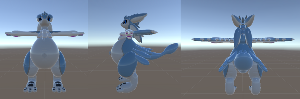 Inflatable/Pooltoy avali and NeosVR avatar! v1.1 (Physbone Update!)