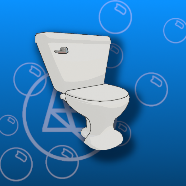 Free Stylized Toilet Prefab