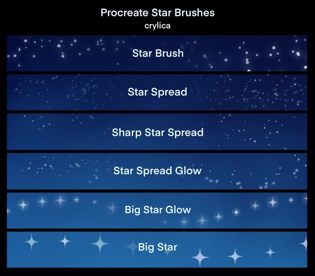 Star Brushes for Procreate by crylica