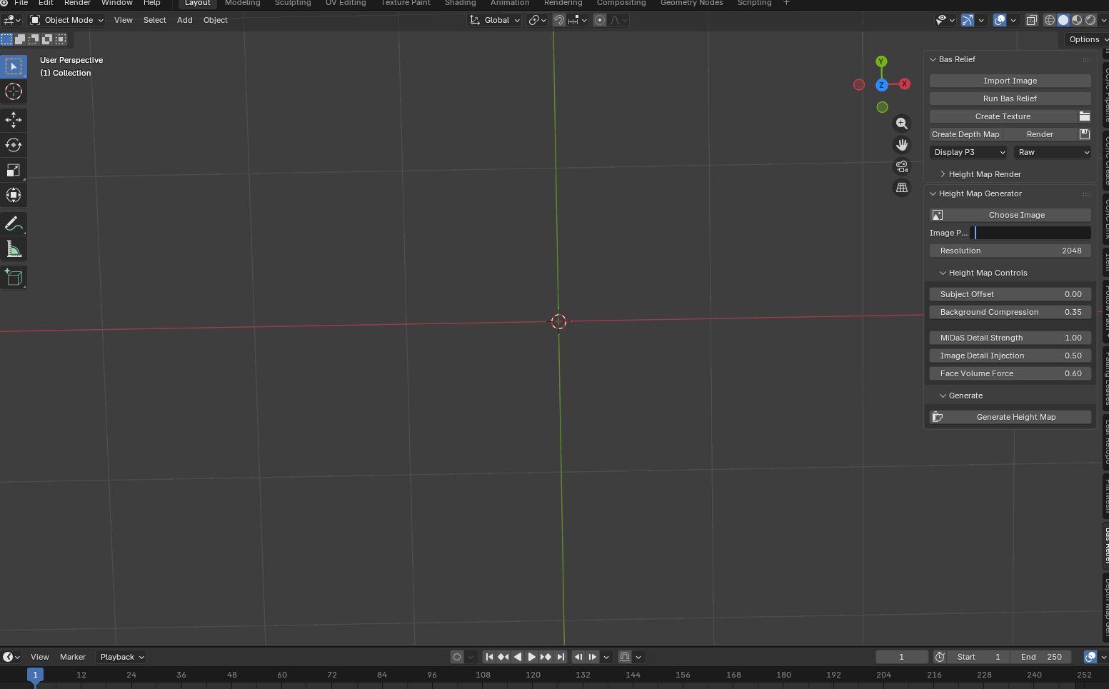Bas-Relief插件界面与效果示例1