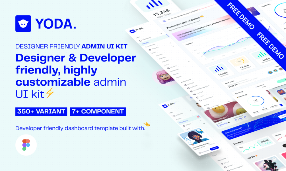 Yoda Admin UI Template Free Demo