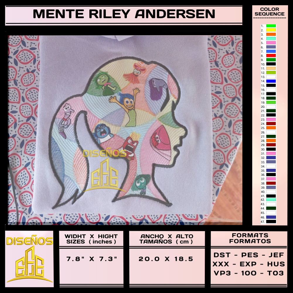 DESIGN EMBROIDERY RILEY'S MIND