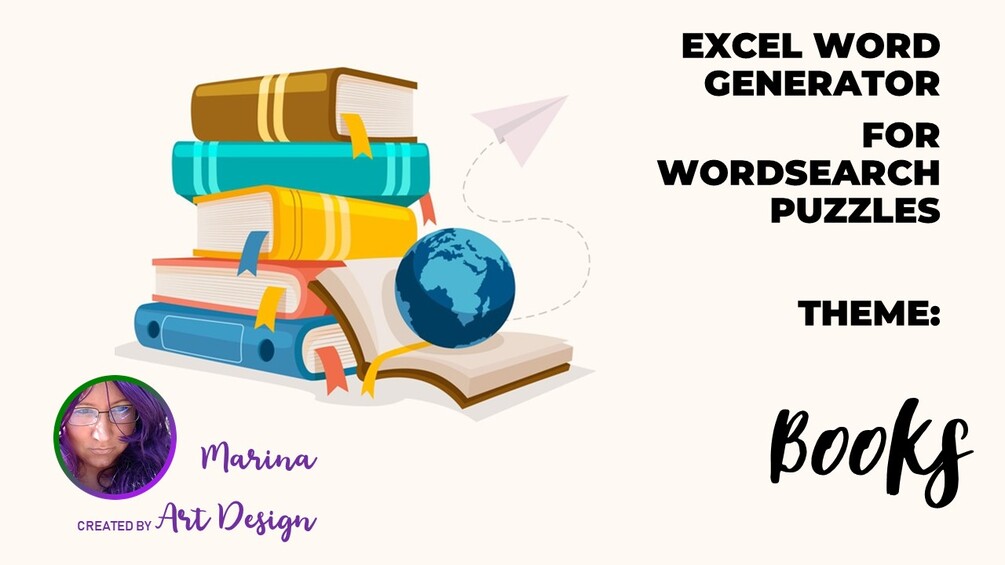 Books Excel word list generator for Wordsearch puzzle