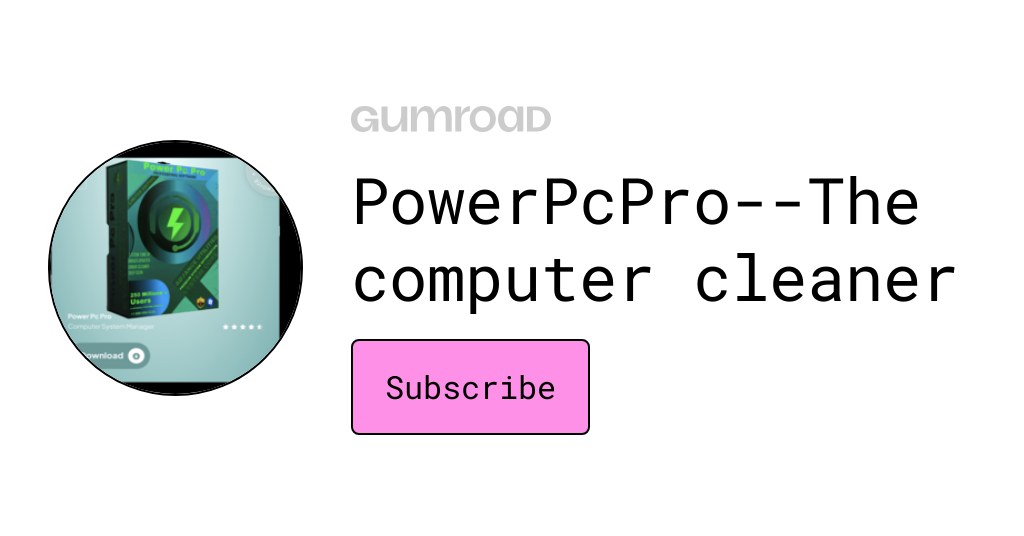 Powerpcpro the computer cleaner