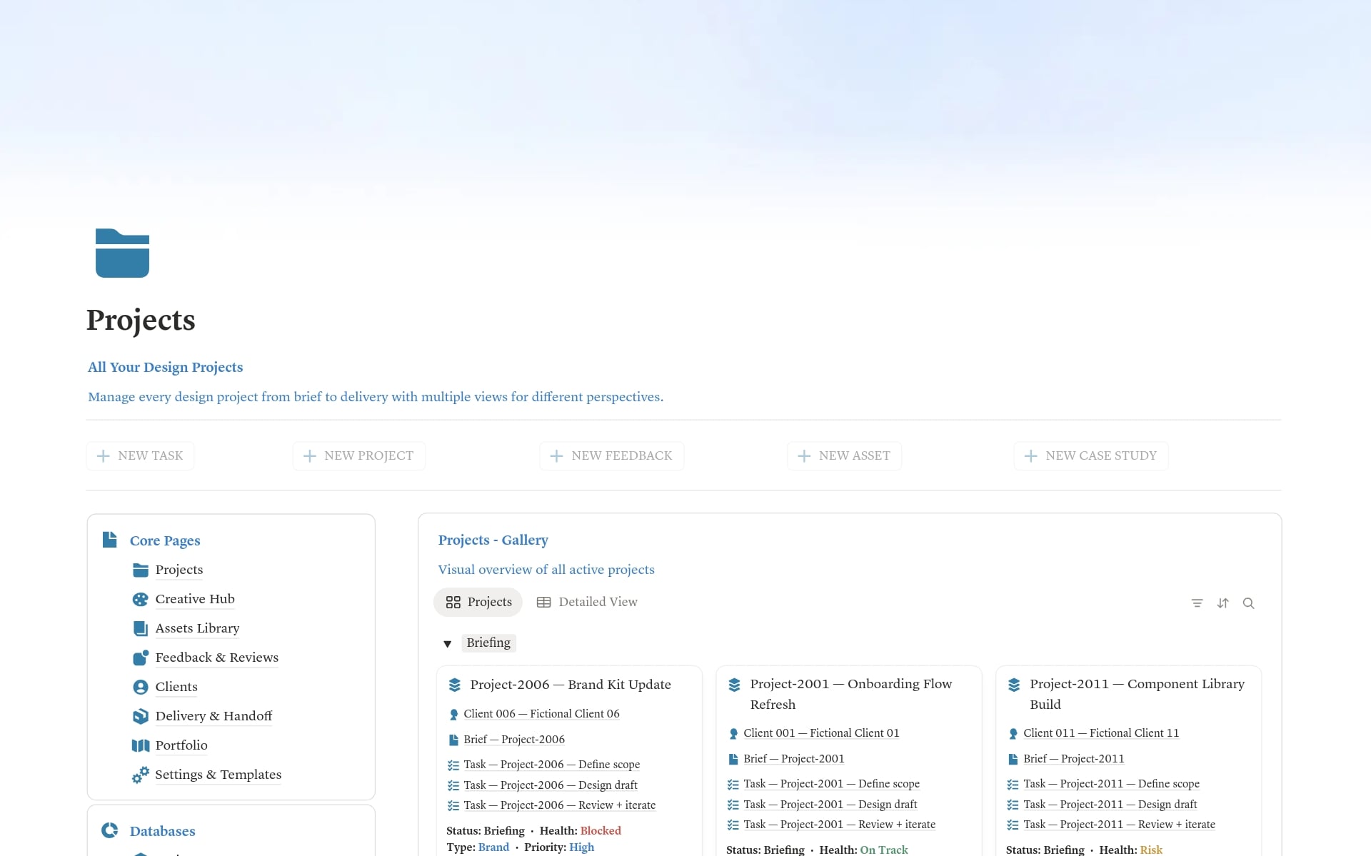 Designer OS - Briefs, Moodboards & Project Hub - view 5