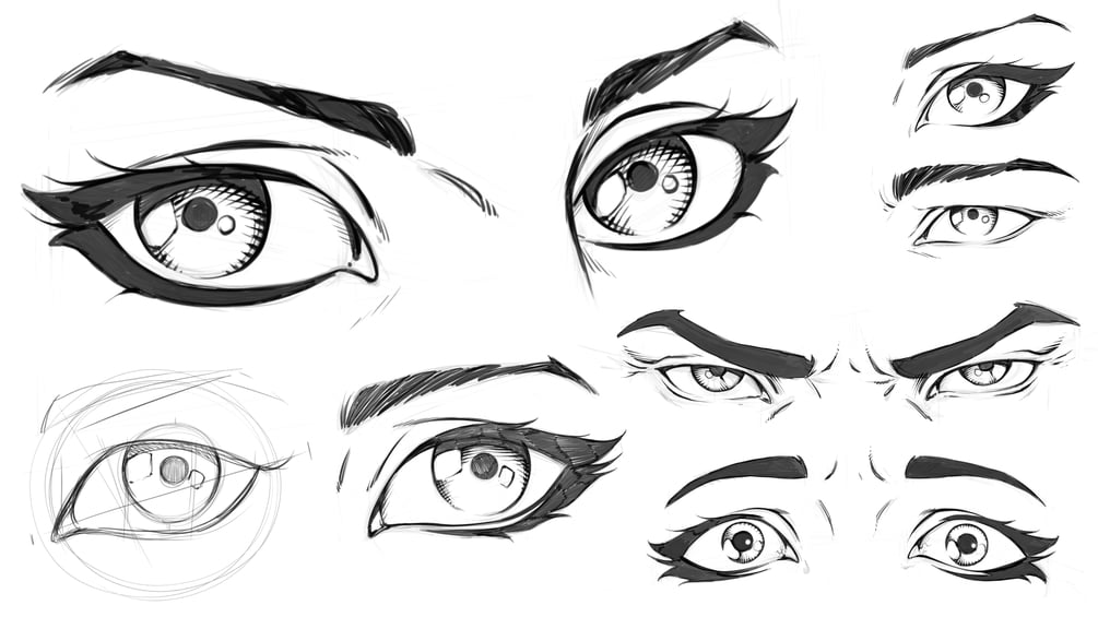 How to Draw Female Eyes