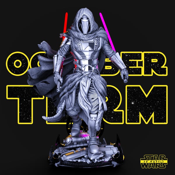 Darth Revan Sculpture - Star Wars 3D Models - Tested and Ready for 3D printing