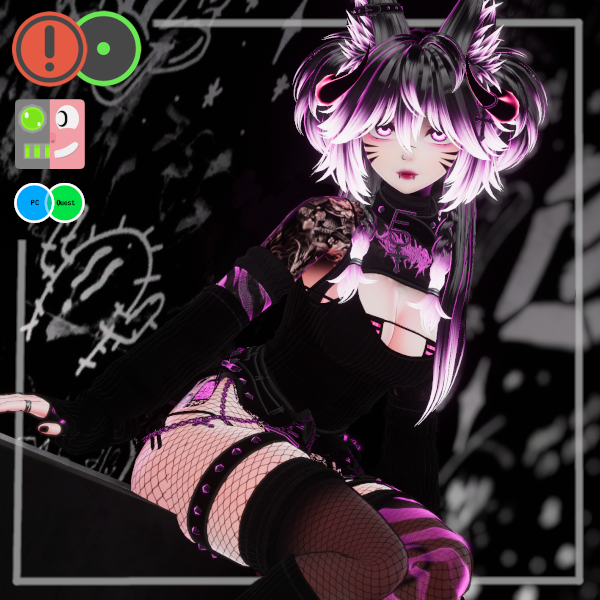 Sugar | Female/Femboy | PC + Quest + Opti | VRCFT & VRCFury