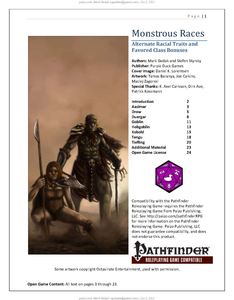 Monstrous Races [PDF; PFRPG]
