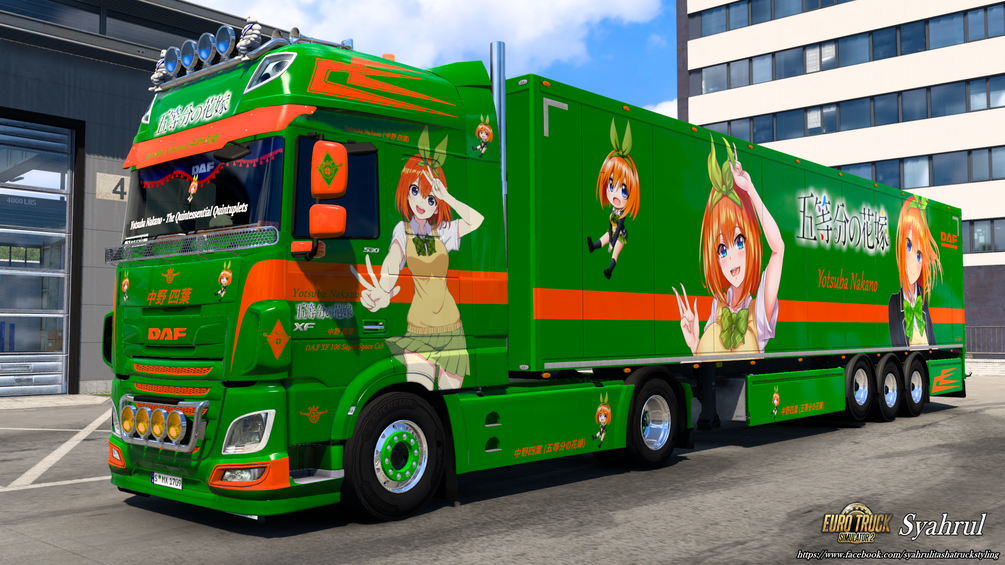 [ETS2] Yotsuba Nakano | The Quintessential Quintuplets [Combo Skin] by Syahrul Itasha Truckstyling 痛トラック