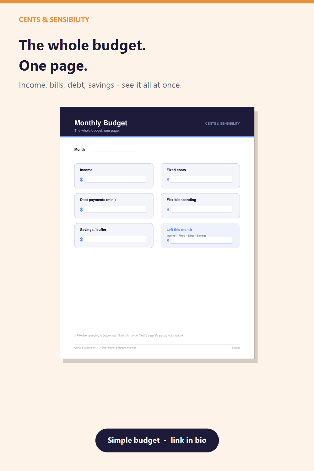 Preview page — Choose Your Method (Snowball or Avalanche)