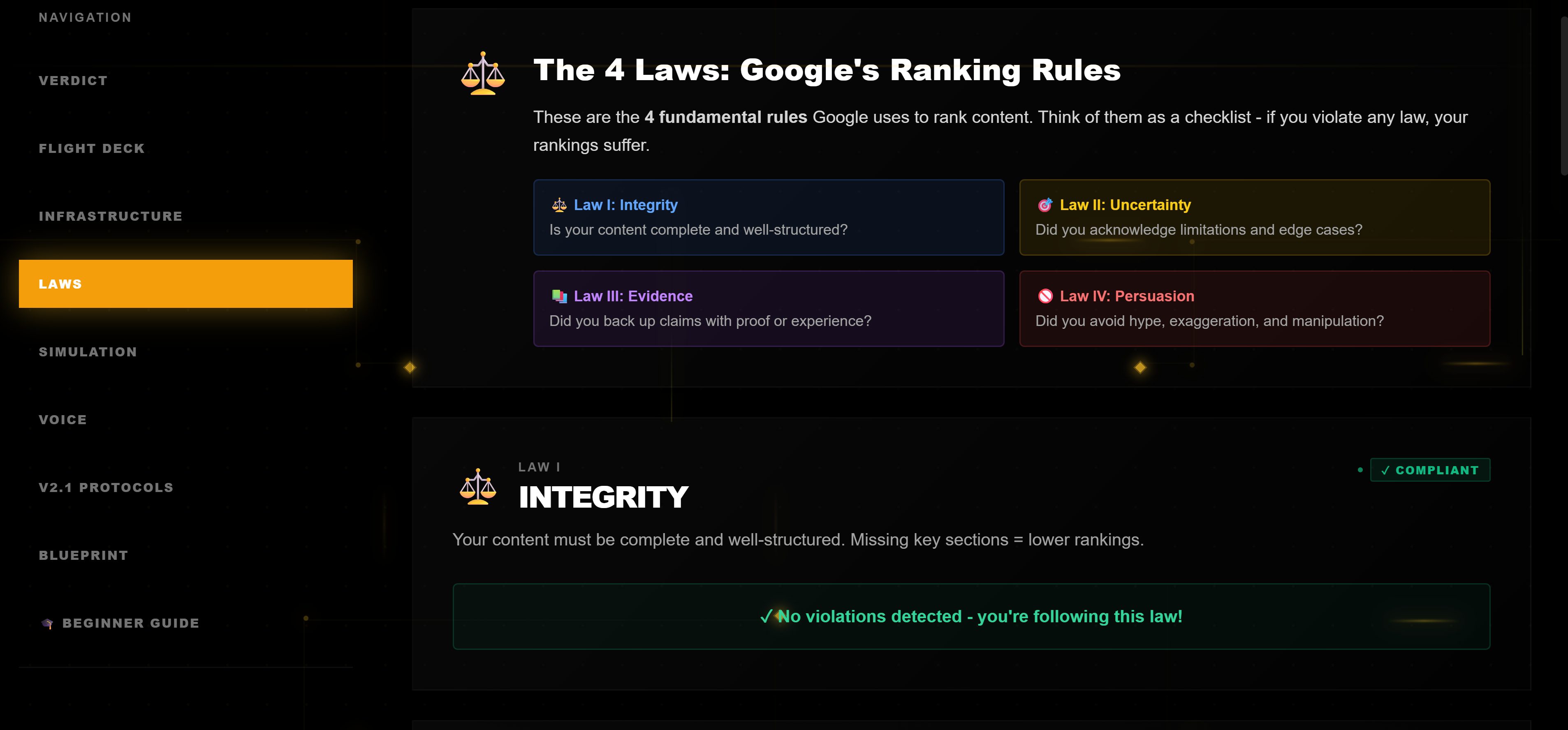 Pre-Flight Engineer View