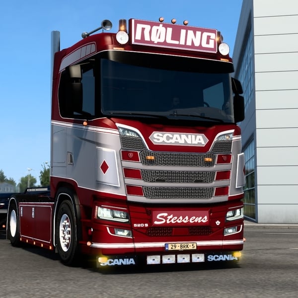![Truck mod]! Scania NG V8 Roling Transport A/S truck by WC007 D3SIGN
