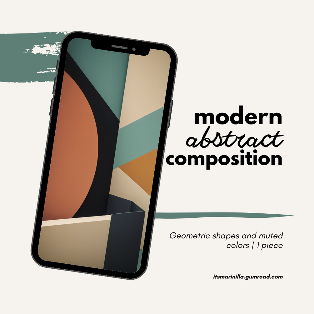 Modern abstract composition unique piece