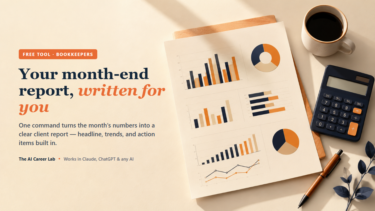 Your month-end report, — what's inside