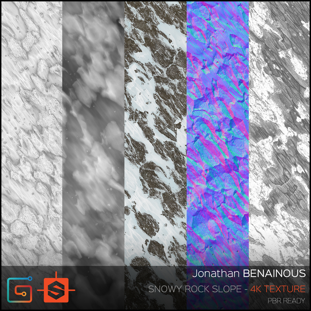 Texture - Snowy Rock Slope