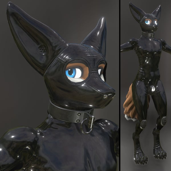 Odo's Foxxo Latex Outfit & Hoods