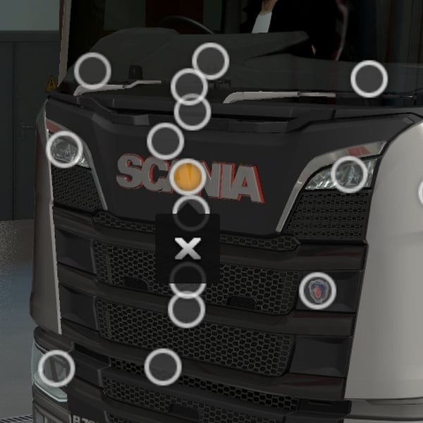 [front logo tuning part] Scania NG Led Logo by WC007 D3SIGN